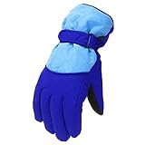 Snowboard Handschuhe Kinder Wasserdicht Kinderhandschuhe Kälteschutz Warme Fitnesshandschuhe Leichtes Dickes Vollfinger Handschuhe Fäustlinge für Outdoor-Ak