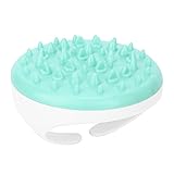 Badedusche Schönheitsbürste, Weiche Silikon-Meridian-Massage-Haar-Kopfhaut-Bürste, für Arm-Taille-Bein, Weiche Silikon-Shampoo-Bürste Friseur-Massagebürste für zu Hause(Grün)