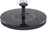 BJINAPY778 1pc 1 8 cm Schwebende Solarbrunnen Garten-Wasserfall-Brunnen-Lache-Teich-Vogel-Bad Sonnenbrunnen-Wasser-Pumpen-Garten-Dekoration Powered (Farbe : 16CM Diameter)