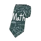 Lustige Krawatten für Männer, Mathematische Formel, Krawatte, Mathematik, Lehrer, Krawatte, Geschenk, Grün, formelle Casual Neuheit Kraw