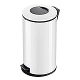 Hailo Fresh L Windeleimer ohne Kassette | 1 x 25 L | reduziert Viren, Bakterien, Gerüche durch natürlichen Aktivsauerstoff | Mülleimer geruchsdicht mit Plasmatechnologie | made in Germany | weiß