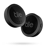 Tile Sticker (2022) Bluetooth Schlüsselfinder, 1er Pack, 45m Reichweite, bis 2 Jahre Batterielaufzeit, inkl. Community Suchfunktion, iOS und Android App, kompatibel mit Alexa und Google Home, schw