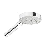 Schulte Handbrause Duschkopf Modern, chromoptik, leichte Reinigung EASY-Clean System, 5 Strahlarten für wohltuendes Duschen, D961528