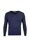 kiğili Herren Pullover Acryl V Ausschnitt Pullover Strick-Fit Classic Man Sweater Cardigan Option Leicht zu reinigen Hergestellt in der Türkei ZAE02 Gr. Medium, marineb