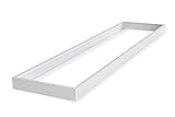 Defacto LED Panel Rahmen 120x30 cm Aufbaurahmen Aufputzrahmen Aluminium A+ WEISS