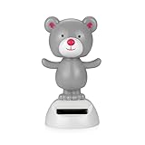 SHANSHAN Quani Auto Ornamente Dekoration Niedliche Sonnenetanz Bär Spielzeug Home Office Automobile Dashboard Schwingen Schütteln Kopfdekor Zubehö