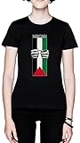 Palästina Bedürfnisse Freiheit Flagge Schwarz Damen T-Shirt Größe XL Black Women's Tee Size XL