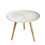 DGHXZ Moderne Runde Holz Beistelltische Couchtisch Sofa Beistelltische Lampentische Beistelltische Nachttisch Holzbein Stabiler Rahmen für Wohnzimmer Büro Schlafzimmer Einfache Montag
