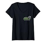 Damen The Pitchers Band Irish Folk Rock Musik Logo T-Shirt mit V