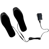 YYMM USB-beheizte Einlegesohlen, elektrische wiederaufladbare beheizte Schuhe Pad, waschbare warme thermische Einlegesohlen Unisex, zum Skijagden, Wintereinlegesohle Fußwärmer,M