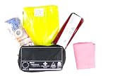 3in1 NANO Kombi Verbandtasche Warnweste Warndreieck KFZ Erste Hilfe + GRATIS TUCH (schwarz)