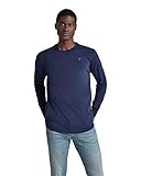 G-STAR RAW Herren Lash Relaxed Long Sleeve T-Shirt, Blau (Servant Blue B353-1475), S