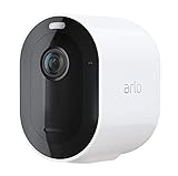 Arlo Pro4 Spotlight WLAN Überwachungskamera aussen, kabellos, 1er Set, 2K, Farbnachtsicht, Bewegungsmelder, 2-Wege Audio, kein Hub benötigt, mit 90-tägigem Testzeitraum für Arlo Secure Plan, VMC4050