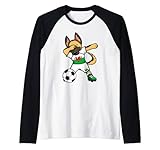 Dabbing Deutscher Schäferhund Wales Fußballfans Trikot Fußball Rag