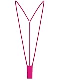 MSemis Damen Slingshot Micro Mini Bikini Halter Rückenfrei Stringbody Badeanzug Einrteiler Bademode Monokini Topless G-String Thong Hot Rosa OneS