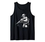 Ranger Nachtsicht Handzeichnung Armee Soldat USA Tank Top