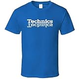 Technics T Shirt Dj 1200 Turntable Music House Techno Electronic Hip Hop New S Black
