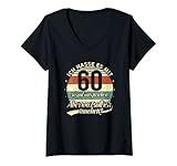 Damen 60. Geburtstag lustig Ich hasse es mit 60 so gut auszusehen T-Shirt mit V