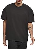 Build Your Brand Herren T-shirt Ultra Heavy Cotton Box Tee T Shirt, Schwarz, 3XL EU