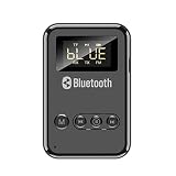 TIANQINGSE Bluetooth 5.0-Empfänger-Sender Wireless-Musikadapter for Auto Fm Sender-Kopfhörer-Lautsprecher-Unterstützung Tf. Kartensp