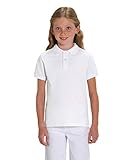 Hilltop Hochwertiges Kinder Poloshirt aus 100% Bio-Baumwolle für Mädchen und Jungen. Eignet sich hervorragend zum bedrucken. (z.B.: mit Transfer-Folien/Textilfolien), Size:134/146, Color:W