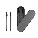 Reusable Eyelash Eyebrow Brushes, Wimpernbürste Wimpernkamm Bürste Wimperntuschenstäbe Eye Lash Cosmetic Makeup Brush Werkzeugsatz mit Aufbewahrungskoffer (Schwarz)