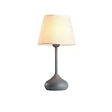 Nachttischlampe Warme Nachttischlampe Nordic Einfache Moderne Kreative Keramik Tischlampe Stoff Lampenschirm Tischlampe Schlafzimmer Wohnzimmer Tischlampe Tischlampe ( Color : Gray , Size : A )