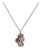 Konplott Kette mit Anhänger Petit Glamour | Hochwertiger Modeschmuck | Anhänger mit Glitzer-Steinen in Nude-Rosa für Damen | Schönes Geschenk Geburtstag W