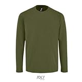 Sols Herren Sol's Imperial LSL Men T-Shirt, Dunkles Kaki, XS