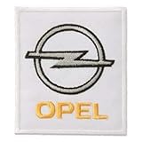 Opel Motorsport Logo 10,0 cm Aufnäher, bestickt, zum Aufbüg
