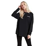 Volcom Damen Iconic Stones Ls T-Shirt, schwarz, X-Groß