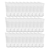 Solustre 50 Stück Kosmetik Lotion Tuben, Toiletry Lotion Flasche mit Klappdeckel, leere Kunststoff Make-up Probenflaschen für Gesichtsreinigung Gesichtswasser Handcreme (10 ml)