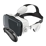 VR Brille Headsets Handy, Virtual Reality Brille 3D VR Headset Videobrillen für 3D Gaming Filme Videospiele Spiele für iPhone 13 12 11 Pro Max Mini X R S 8 7 für Android Samsung 4.7-6.7' Smartp