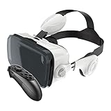 VR Brille Headsets Handy, Virtual Reality Brille 3D VR Headset Videobrillen für 3D Gaming Filme Videospiele Spiele für iPhone 13 12 11 Pro Max Mini X R S 8 7 für Android Samsung 4.7-6.7' Smartp