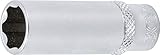 BGS 2972 | Steckschlüssel-Einsatz Super Lock, tief | 6,3 mm (1/4') | SW 12 mm | lang | Wellenprofil | CV-S