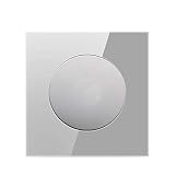 Smart Home Lichtschalter 2 Stück Blank Panel Wandfüllung Rohlinge der Wandgrau Kristallglas Panel Keine Funktion (Color : Type2)