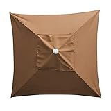 ABZPH Garden Garten im Freien Sonnenschirm mit stabilen Rippen Strand Regenschirm Tisch Sonnenschirm Regenschirm Kleidung for Patio Pool Outdoor Keine Basis Draussen (Color : Beige 2x2M)