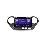 WXFN Android 10.0 Autoradio Stereo-Head Unit Für Hyundai I10 2014-2017 9 Zoll QLED Touchscreen Mit GPS Navigation Unterstützung SWC/Bluetooth/Carplay+Auto/1080P Video/OBD/DAB+,6g+128g