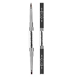 shorecofei 2 in 1 Acryl Nagelpinsel für 3D Nägel Kunst Design DIY Maniküre Dual Kopf Pinsel Nagel Malerei S