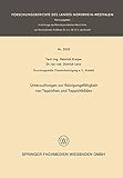 Untersuchungen zur Reinigungsfähigkeit von Teppichen und Teppichböden (Forschungsberichte des Landes Nordrhein-Westfalen)