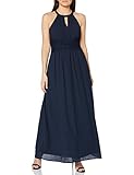 Vila Damen Vimilina Halterneck Maxi Dress - Noos Kleid, Total Eclipse, 38 EU