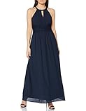 Vila Damen Vimilina Halterneck Maxi Dress - Noos Kleid, Total Eclipse, 40 EU