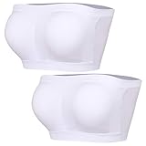 WOWENY BH Spitze Damen Trägerlos Büstenhalter ohne Träger oder Durchsichtige Träger Tube Top BH Oberteil Bandeau mit eingefüg