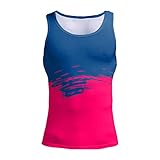 Herren Tank Top Modisch 3D Drucken Ärmelloses Freizeit Unterhemd Sommer Weste Komfortables Atmungsaktives Bodybuilding Sport Achselshirts Herren Gym Fitness Training Trägershirt T-Shirts L