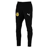 PUMA Herren BVB Leisure Pants 2 Side Pockets Zip with elastica Hose, Black, S