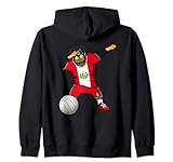 Dabbing Rottweiler Peru Trikot Peru Volleyball Liebhaber Kapuzenjack