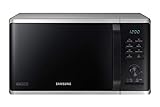 Samsung MS23K3515AS/EG Mikrowelle / 800 W / 23 L Garraum / 48,9 cm Breite / Kratzfester Keramik-Emaille-Inneraum / QuickDefrost Auftauprogramme / silb