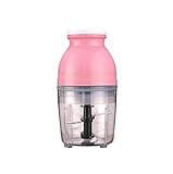 YUN&DSC Großvolumige Fleischwolf Multifunktionsfleischwolf elektrische Haushaltsküchenmaschine Baby-Nahrungsergänzung Maschine Fleischwolf Juicer Soymilk Stuffer (Color : Pink)