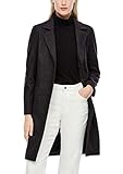 s.Oliver Damen Wollmix-Mantel mit Ziernähten dark grey 46