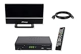 Set-ONE EasyOne 740 HD DVB-T2 Receiver inkl. 3 Monate gratis Freenet TV (Private Sender in HD), PVR Ready, 1080p, HDMI, LAN, HBBTV, USB 2.0, 12V tauglich, 2m HDMI Kabel, DVB-T2 Z